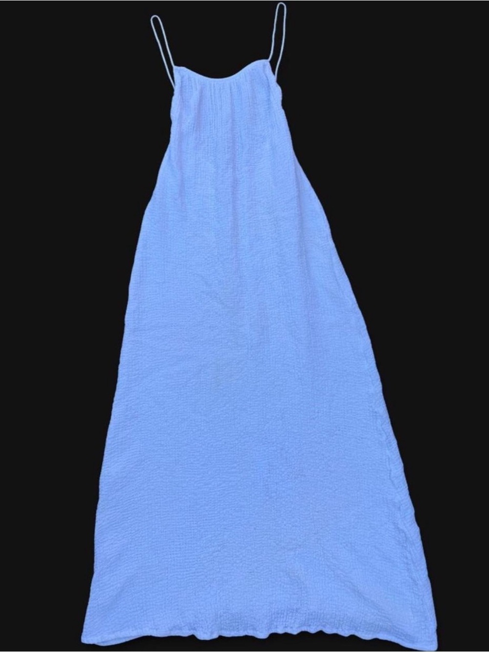 Bahh Goose Nuage White Textured Cotton Maxi Dress Size XS/S